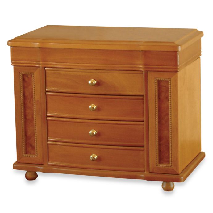 Mele & Co. Josephine Jewelry Box in Oak Bed Bath & Beyond