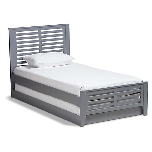 Baxton Studio Sedona Twin Wood Platform, Sedona Twin Full Bunk Bed