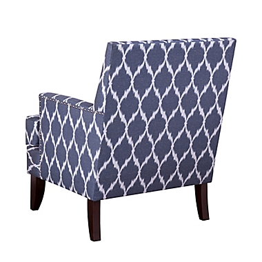 Madison Park Colton Track Arm Club Chair in Blue. View a larger version of this product image.