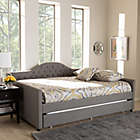 Alternate image 1 for Baxton Studio Perry Upholstered Daybed with Twin Trundle
