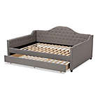 Alternate image 5 for Baxton Studio Perry Upholstered Daybed with Twin Trundle