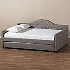 Alternate image 8 for Baxton Studio Perry Upholstered Daybed with Twin Trundle