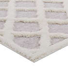 Alternate image 2 for Modway Regale Abstract Moroccan Trellis 5&#39; x 8&#39; Area Rug in Ivory/Light Grey