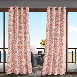 Madison Park Daven 3M Scotchgard™ Grommet Top Outdoor Curtain Panel