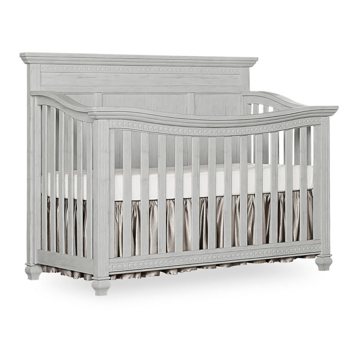 Madison Flat Top 5 In 1 Convertible Crib In Antique Grey Bed