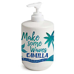 "Make Some Waves" Soap Dispenser in White