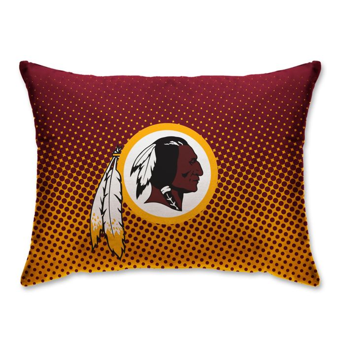 NFL Washington Redskins Plush Dot Standard Bed Pillow Bed Bath & Beyond