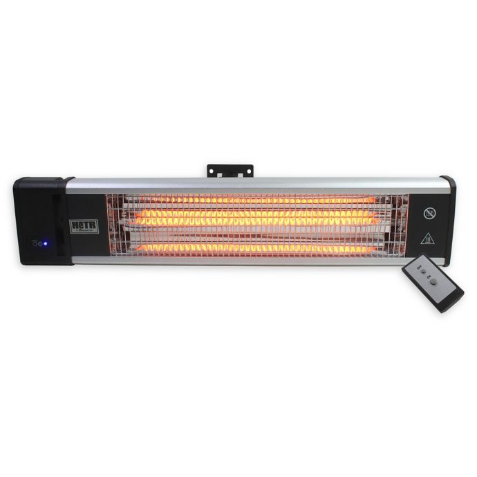 Hetr Infrared Wall And Ceiling Mount Heater In Silver Black Bed