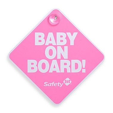 Cute Baby on Board Sign High Quality Plastic with Suction Cup Blue for Boy 
