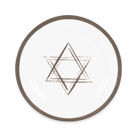 Alternate image 1 for Nevaeh White® by Fitz and Floyd® Grand Rim Platinum Star Salad Plate