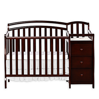 Dream On Me Casco 3-in-1 Mini Crib and Changer in Espresso. View a larger version of this product image.