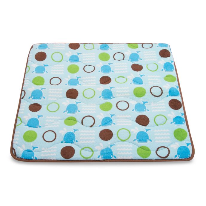 Aquatopia Whale Blue Memory Foam Play Rug Buybuy Baby