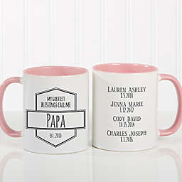 My Greatest Blessings Call Me 11 oz. Coffee Mug in Pink
