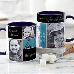 My Favorite Faces for Her 11 oz. Photo Coffee Mug in Blue