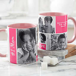 Family Love for Her 11 oz. Photo Coffee Mug in Pink