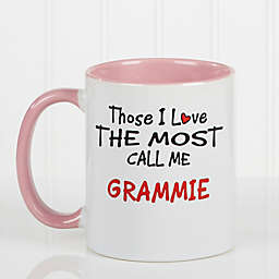 Those I Love The Most 11 oz. Coffee Mug in Pink