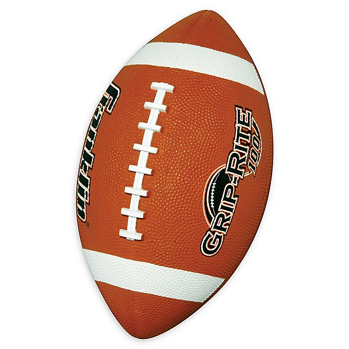 Red Franklin Sports Grip-Rite 100 Rubber Junior Football
