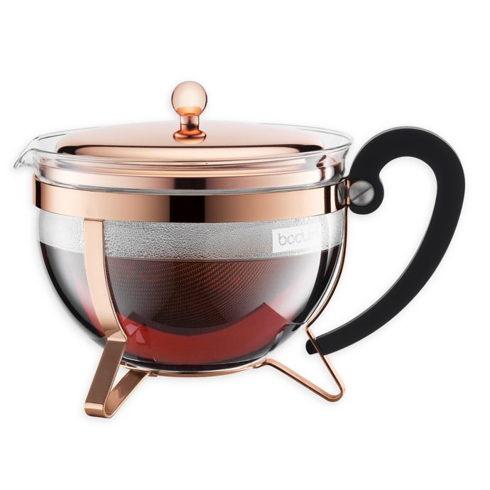 Bodum® Chamboard® 44 oz. Teapot in Copper Bed Bath & Beyond