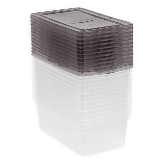 clear storage boxes with lids