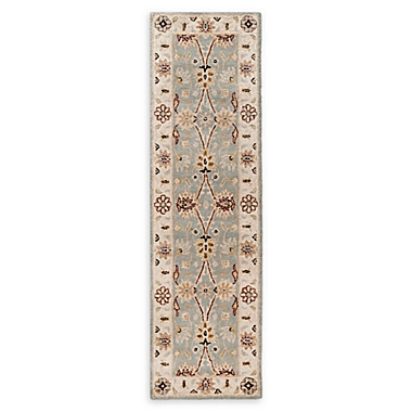 Safavieh Antiquity Olga 2&#39;3 x 8&#39; Handcrafted Runner in Light Blue. View a larger version of this product image.