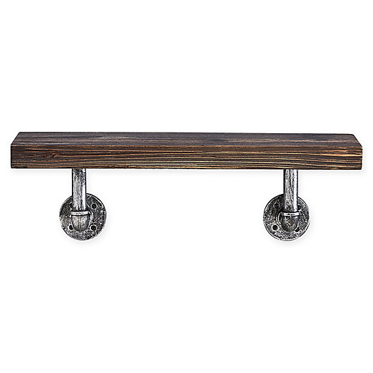 24 Inch X 7 Floating Pipe, Bed Bath And Beyond Wall Mounted Shelves