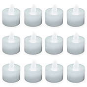 12-Pack LED Tea Light Candles in Bright White