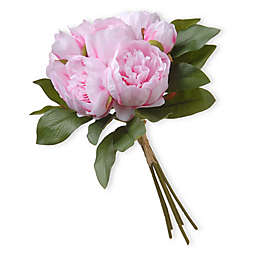 National Tree Company 12-Inch Artificial Peony Bundle in Pink