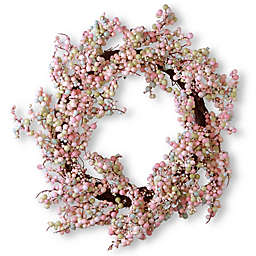 National Tree Company 16-Inch Pink Berry Artificial Wreath