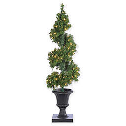 Sterling 4-Foot Pre-Lit Potted Spiral Tree