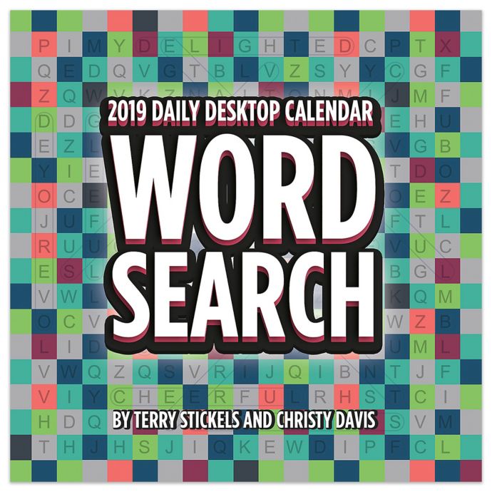 Word Search 2019 Daily Desktop Calendar Bed Bath & Beyond