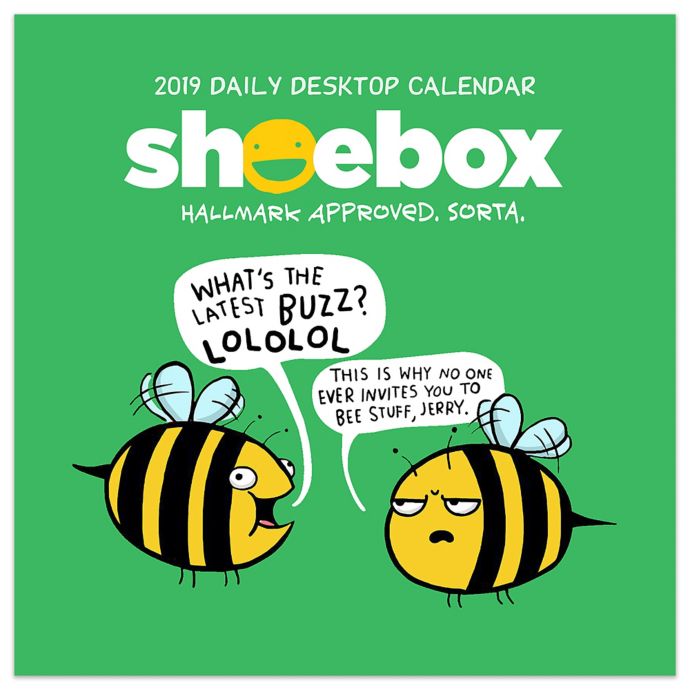 Shoebox Cards 2019 Daily Desktop Calendar | Bed Bath & Beyond