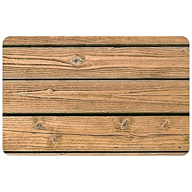 FoFlor Warm Wood Kitchen Mat in Medium Brown. View a larger version of this product image.
