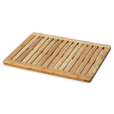 bamboo bath mat