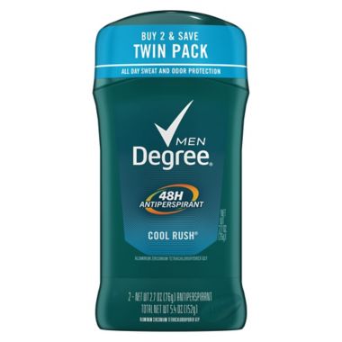 Degree&reg; 2-Pack 2.7 oz. Men's Antiperspirant and Deodorant in Cool Rush. View a larger version of this product image.