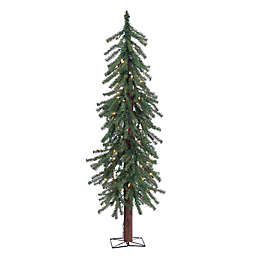 Gerson 4-Foot Pre-Lit Alpine Tree with Clear Lights