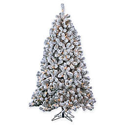 Gerson 7-Foot Montana Pine Pre-Lit Christmas Tree with Clear Lights