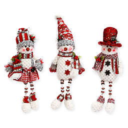 Gerson 14-Inch Snowman Figurines (Set of 3)