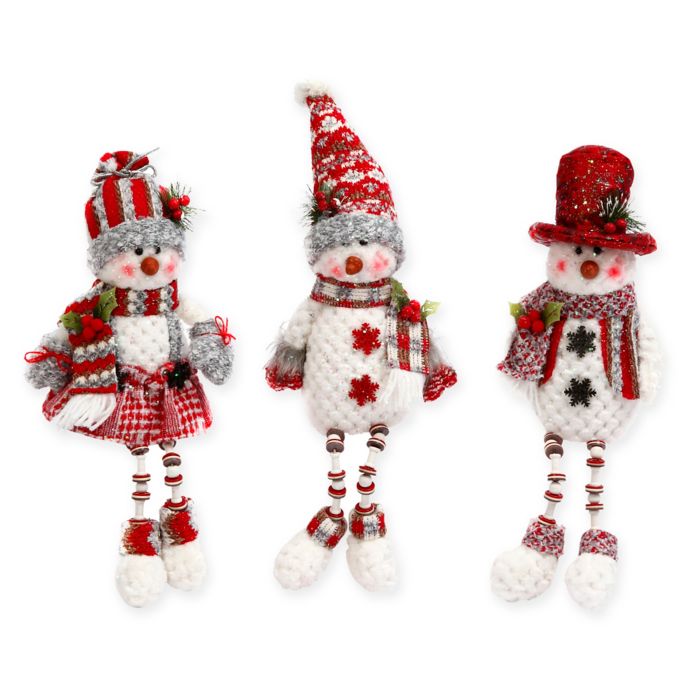 small plastic snowman figurines