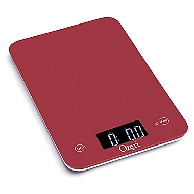 Ozeri&reg; Touch Digital Kitchen Scale in Red Engine. View a larger version of this product image.