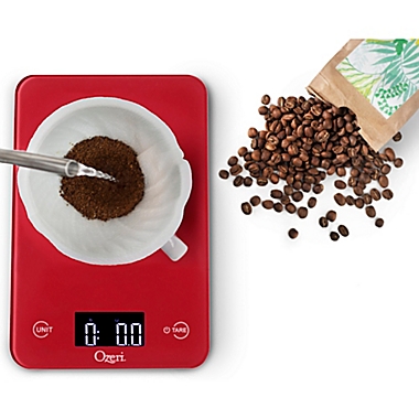 Ozeri&reg; Touch Digital Kitchen Scale in Red Engine. View a larger version of this product image.