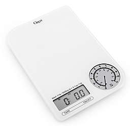 Ozeri® Rev Digital Kitchen Scale with Electro-Mechanical Weight Dial in Grey