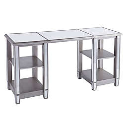 Wedlyn Mirrored Desk Matte in Silver