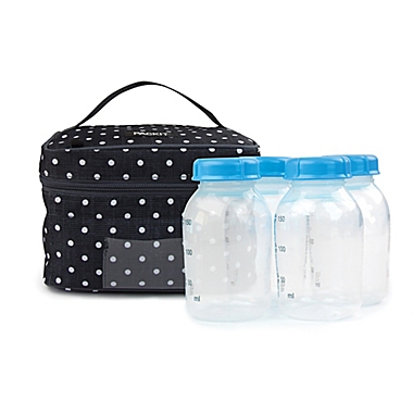 PACKiT&reg; Freezable Breast Milk &amp; Formula Cooler in Black/White. View a larger version of this product image.