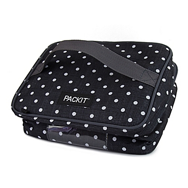 PACKiT&reg; Freezable Breast Milk &amp; Formula Cooler in Black/White. View a larger version of this product image.