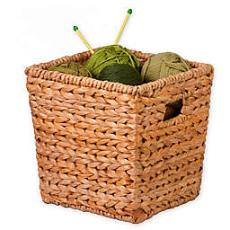 Honey-Can-Do® Woven Hyacinth Square Basket in Natural/Brown