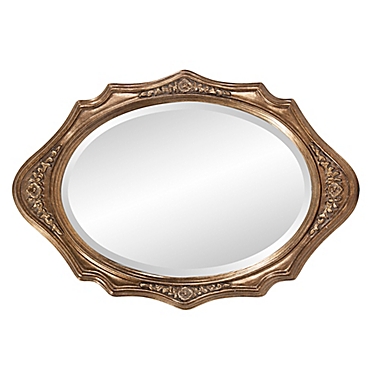 Howad Elliott&reg; 27-Inch x 19-Inch Trafalga Oval Mirror in Silver Leaf. View a larger version of this product image.
