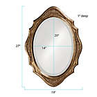 Alternate image 4 for Howad Elliott&reg; 27-Inch x 19-Inch Trafalga Oval Mirror in Silver Leaf