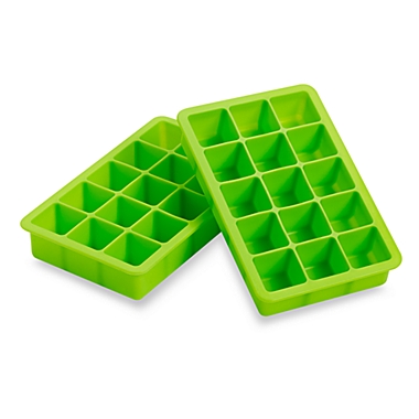 Green Silicone Ice Cube Tray. View a larger version of this product image.