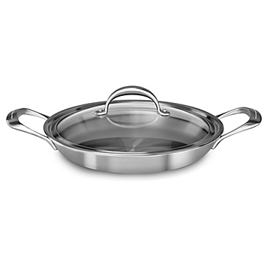 Kitchenaid&reg; 3.5 qt. Copper Core Stainless Steel Covered Braiser. View a larger version of this product image.