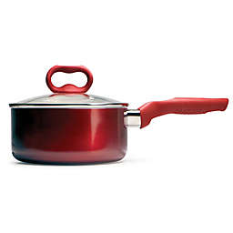 Ecolution™ Bliss Nonstick 2 qt. Aluminum Covered Saucepan in Candy Apple Red